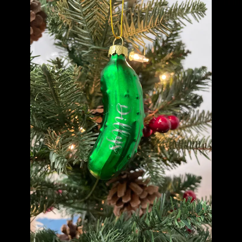 DILLYS CHRISTMAS PICKLE ORNAMENT