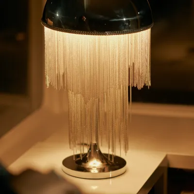 Dome Fringe Table Lamp